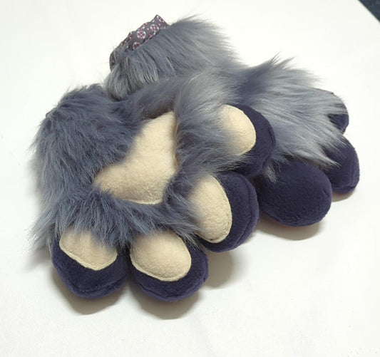 Hand Paws "Grey Bear" (blue)